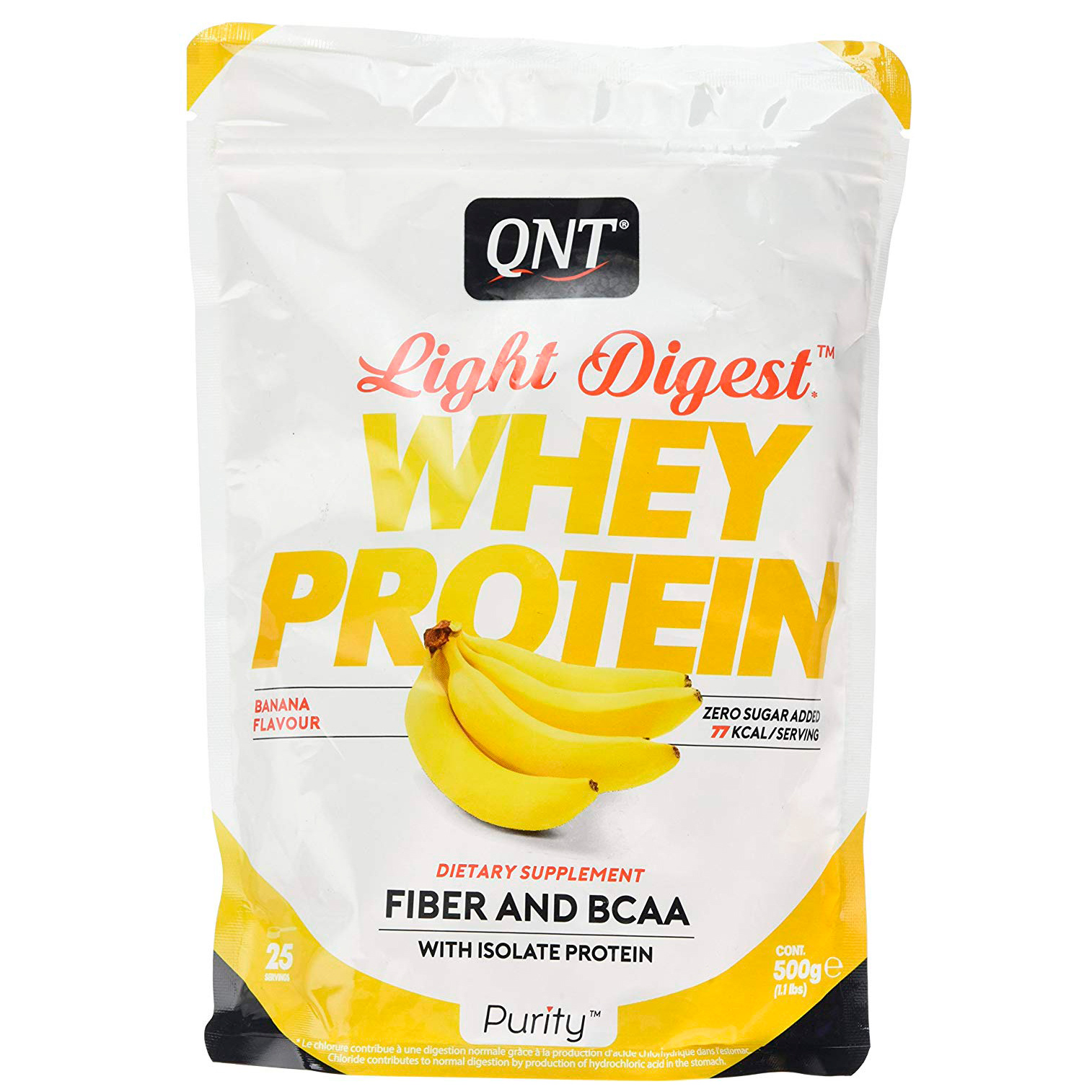 Протеин QNT Whey Protein Light Digest, 500 г, banana