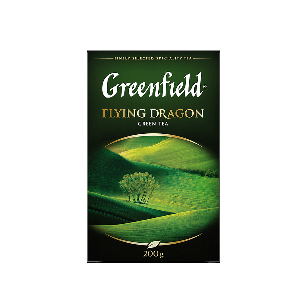 фото Чай зеленый листовой greenfield flying dragon 200 г