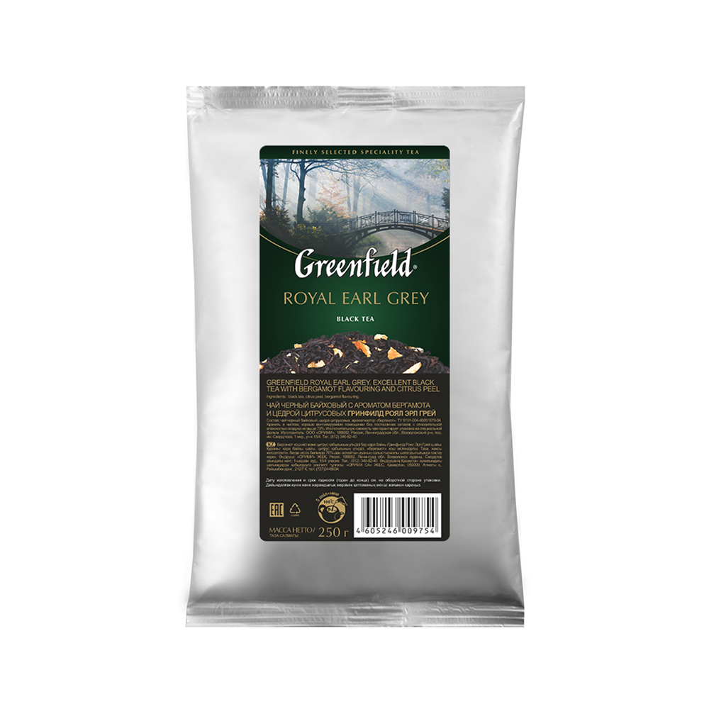 фото Чай черный листовой greenfield royal earl grey 250 г