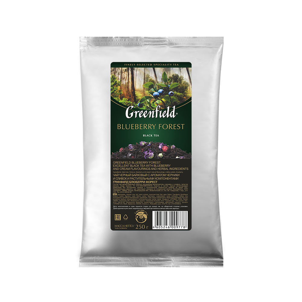 Чай черный листовой Greenfield Blueberry Forest 250 г