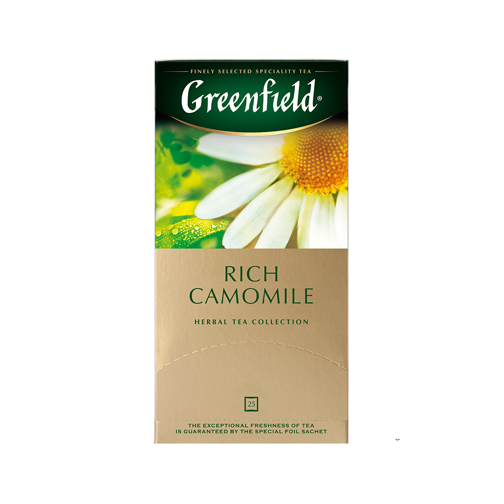 фото Чай травяной greenfield rich camomile 25 пакетиков