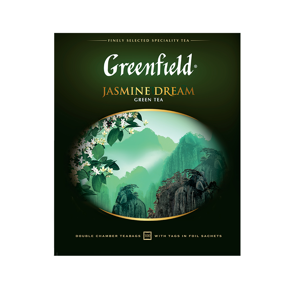 фото Чай зеленый greenfield jasmine dream 100 пакетиков