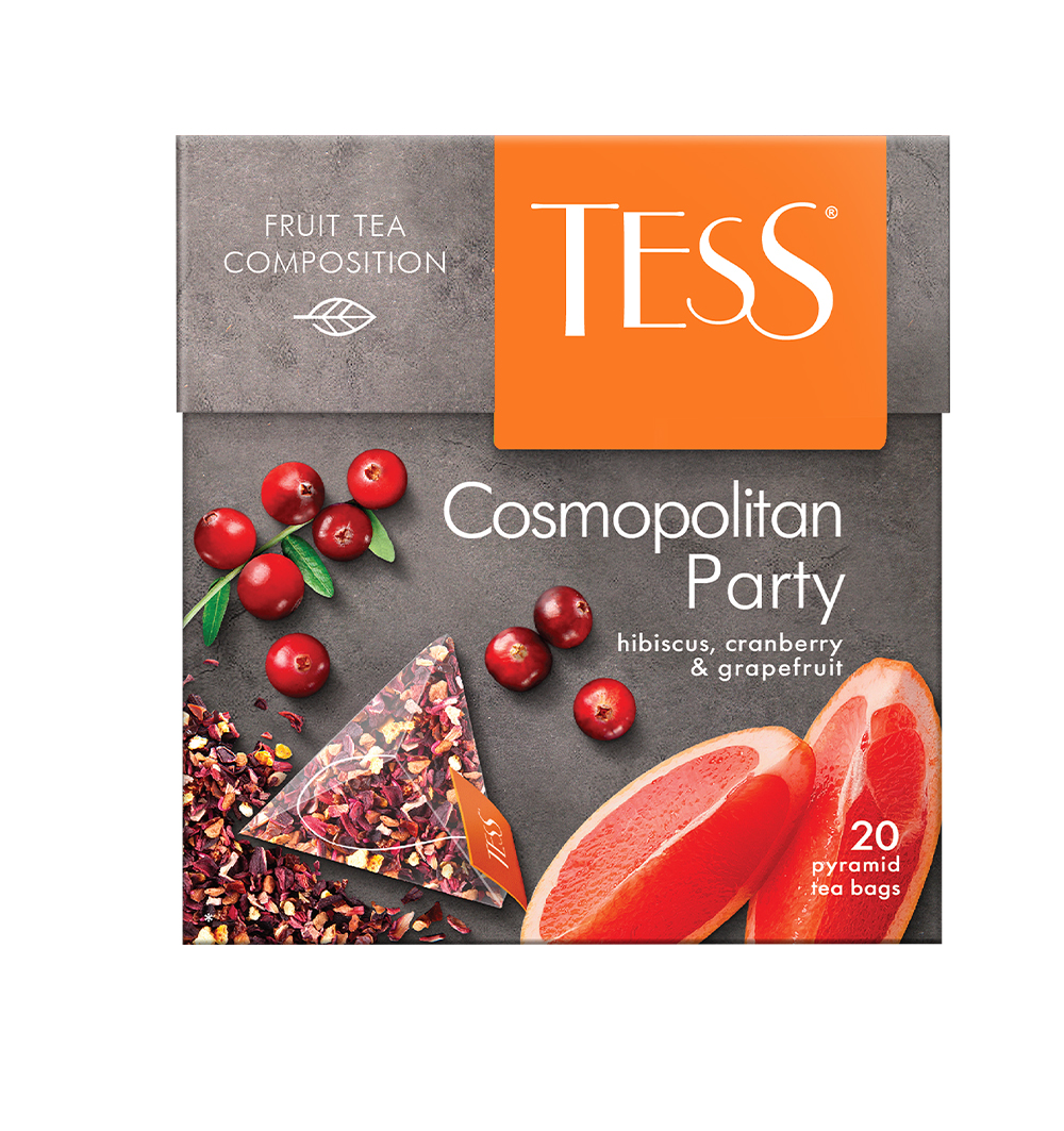 фото Чайный напиток в пирамидках tess cosmopolitan party 20 пакетиков