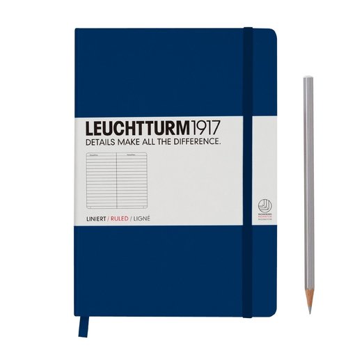 

Записная книжка Leuchtturm1917 в линейку Medium Ruled темно-синяя