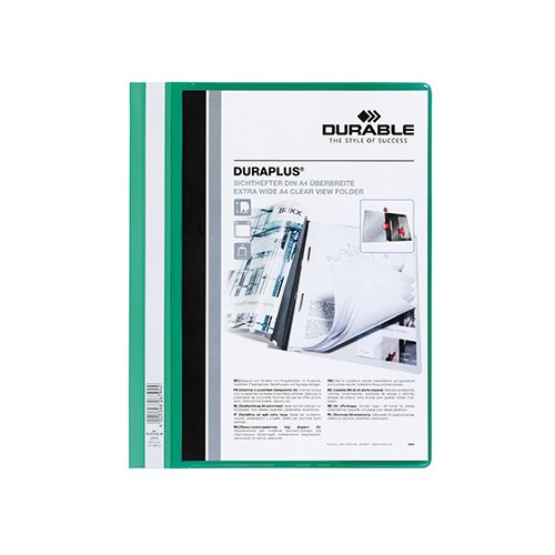 

Папка "Duraplus" А4, 21 х 30 см, зеленая