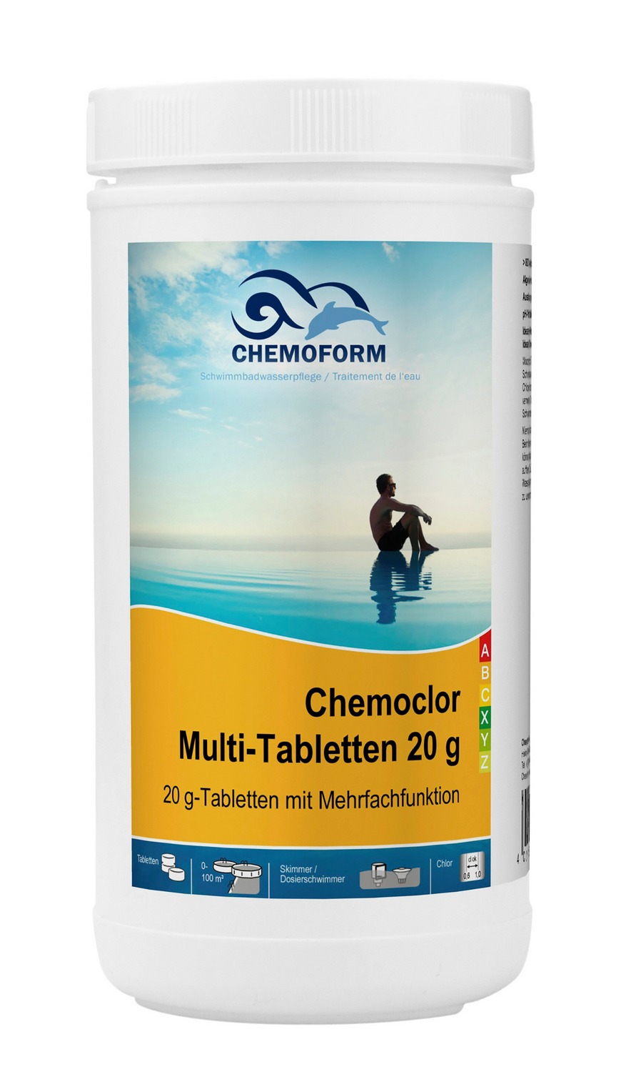 фото Дезинфицирующее средство для бассейна chemoform мульти-таблетки по 20 г 1 кг