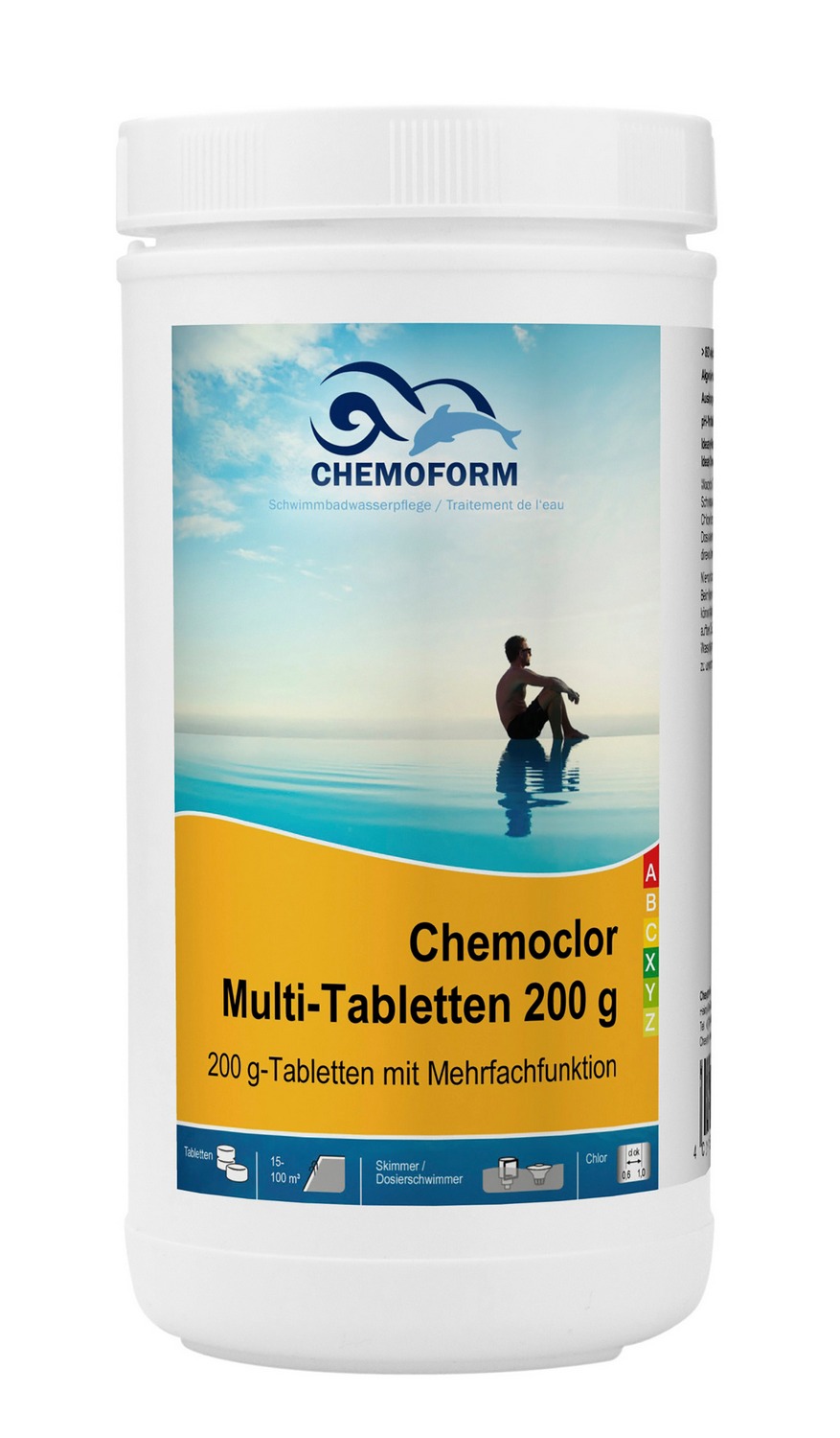 Дезинфицирующее средство для бассейна Chemoform Мульти-таблетки по 200 г 1 кг
