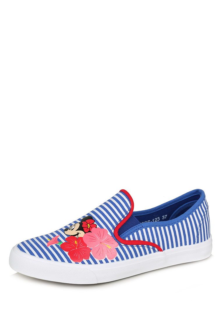 фото Слипоны женские minnie mouse zy20ss-123 белые/синие 41 ru