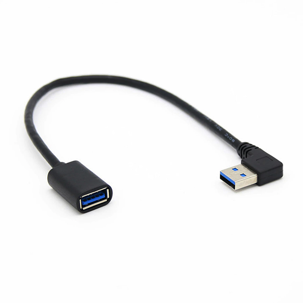 фото Кабель espada usb a-usb a , m-f 0,3м black (eusb3m90f0.3)