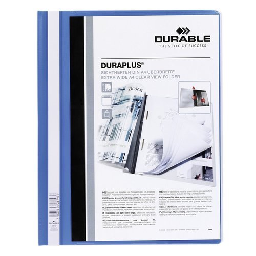 

Папка "Duraplus" А4, 21 х 30 см, синяя
