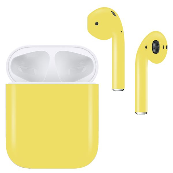 

Беспроводные наушники Apple AirPods Color 2 Custom с беспроводной зарядкой Matte Yellow, AirPods Color 2 в футляре с беспроводной зарядкой