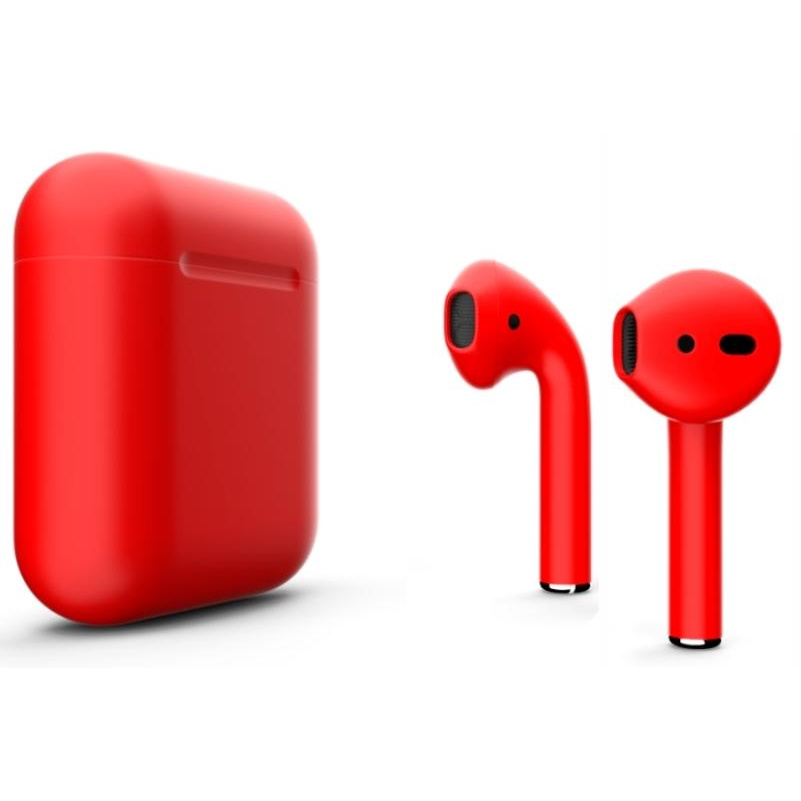 

Беспроводные наушники Apple AirPods Color 2 Custom без беспроводной зарядки Red Matte, AirPods 2 Color
