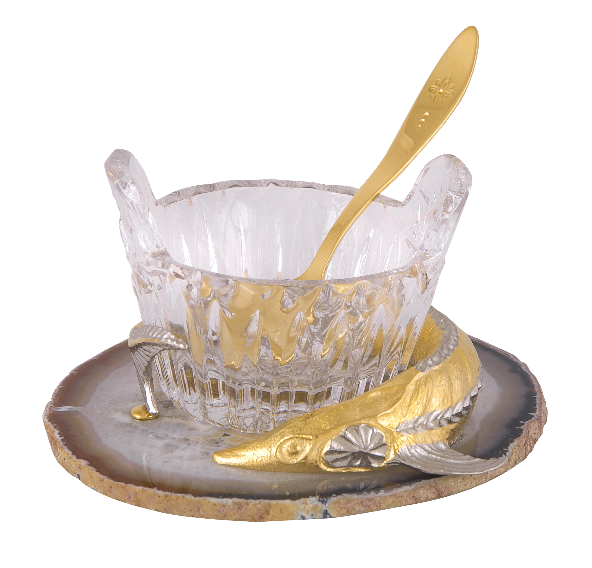 

Икорница "Кадушка" (агат)
