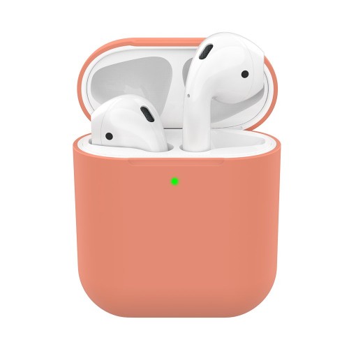 фото Чехол premium для apple airpods 2 ультратонкий new peach nobrand