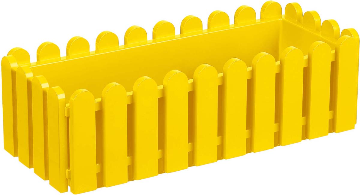 фото Ящик с поддоном «лардо», цвет желтый элластик-пласт