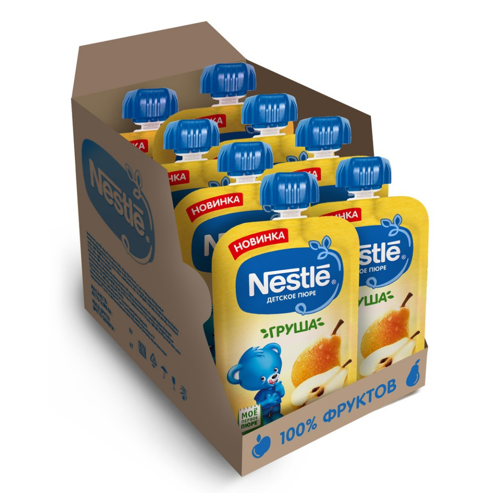 

Пюре фруктовое Nestlе Груша, 8 шт. по 90 г, Груша