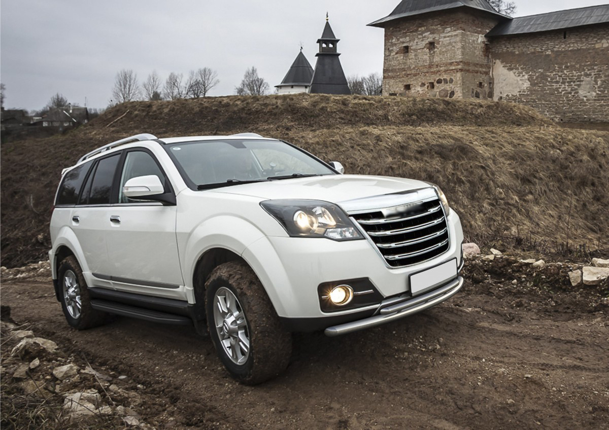 фото Пороги "premium-black" rival dw hower h3 17-/great wall hover h3 10-16/hover h5 11-16