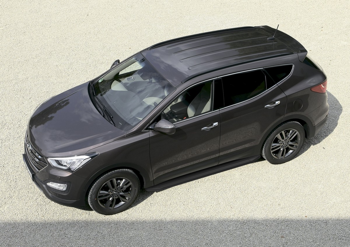 фото Пороги на автомобиль "premium-black" rival hyundai santa fe ii 2006-2012, a173alb.2302.1
