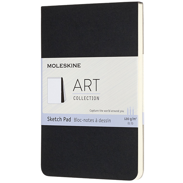 Блокнот Moleskine для рисования Art Soft Sketch Pad, 88 страниц, 9 х 14 см, черный