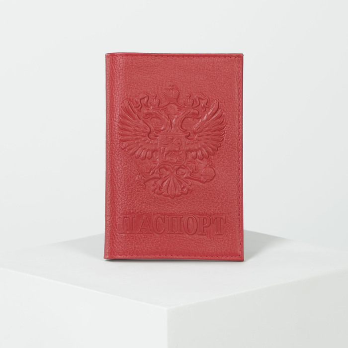 Обложка для паспорта Sima-Land «Герб» красная