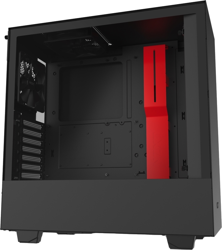 фото Компьютерный корпус nzxt h510 compact mid tower black/red без бп (ca-h510b-br)