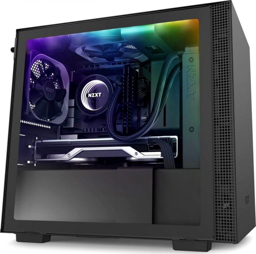 фото Компьютерный корпус nzxt h210i mini itx без бп black/black (ca-h210i-b1)