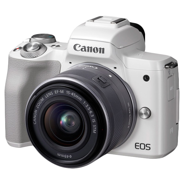 фото Фотоаппарат системный canon eos m50 15-45mm white