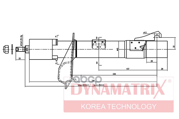 

Амортизатор подвески DYNAMATRIX-KOREA DSA333709