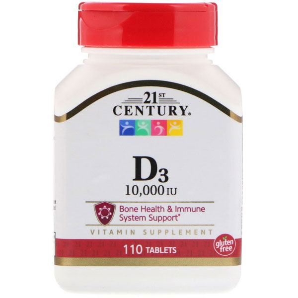 

21st Century D3 10000 IU 110 таблеток