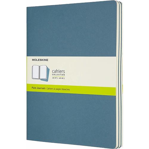 

Блокнот Moleskine Cahier journal XLarge 60 л 70 г/м2 нелинованный 19 х 25 см голубой