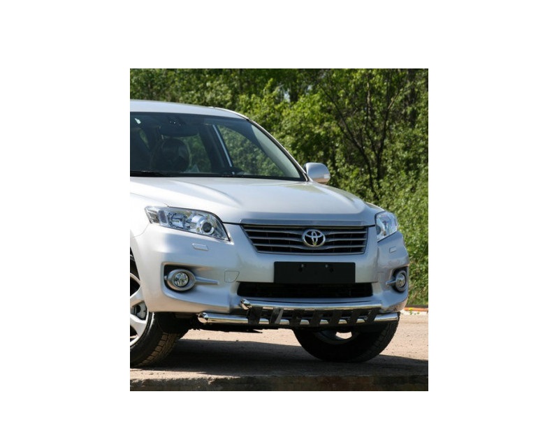 фото Защита переднего бампера d 60/60 double с декор. элементами "toyota rav-4" 2010- souz-96