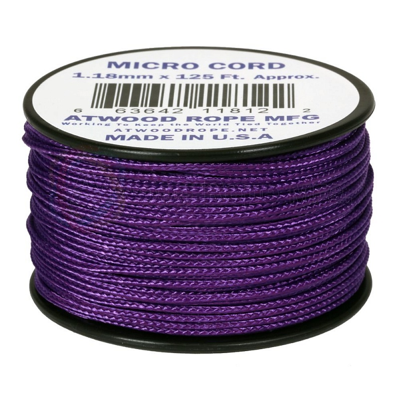 Паракорд AtwoodRope 1.18мм x 125' Micro Cord 38м (Purple)