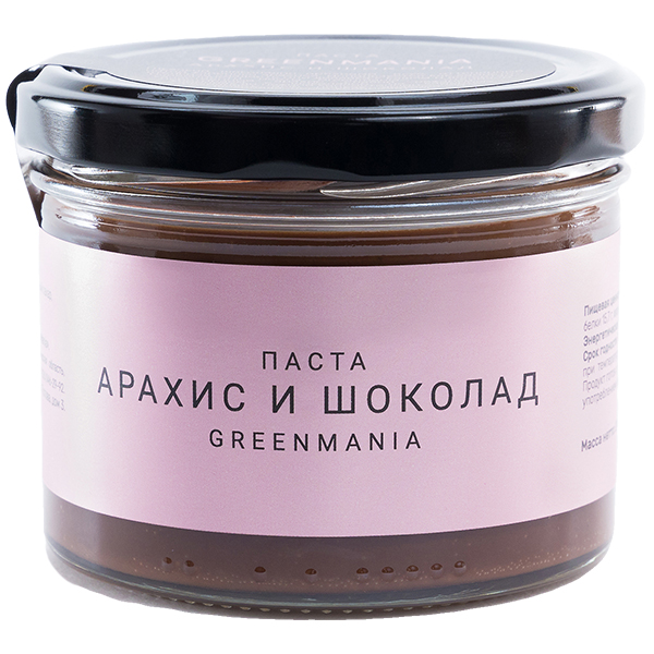 

Паста GreenMania арахис и шоколад 200 г