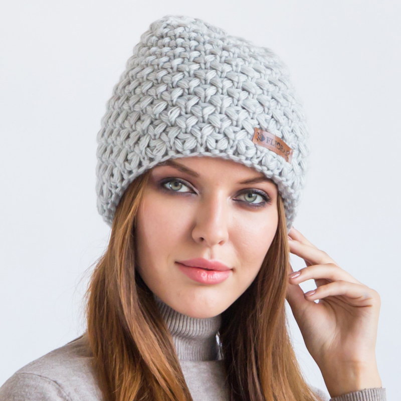 

Шапка бини женская Flioraj 333FJ серая р. ONE SIZE, 333FJ