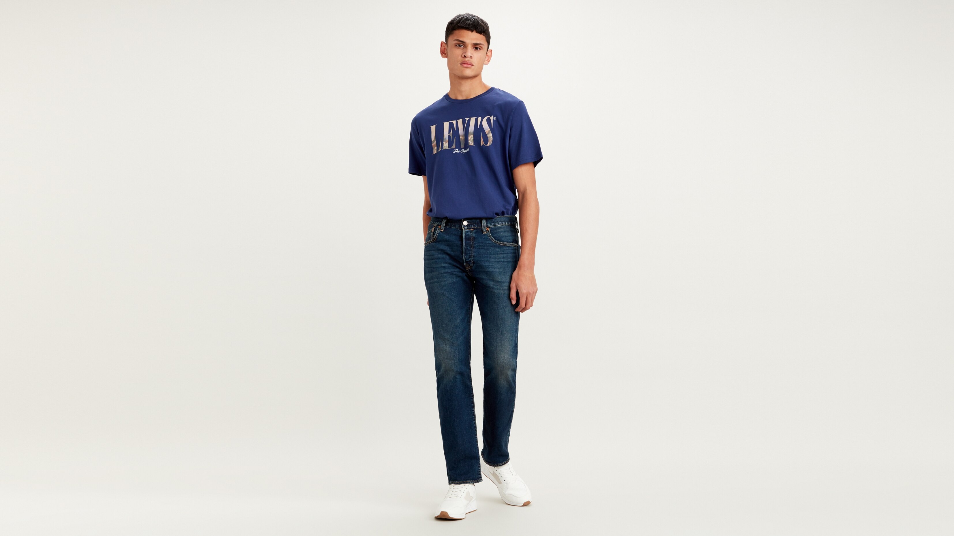 фото Джинсы мужские levi's 501 синие 30/30