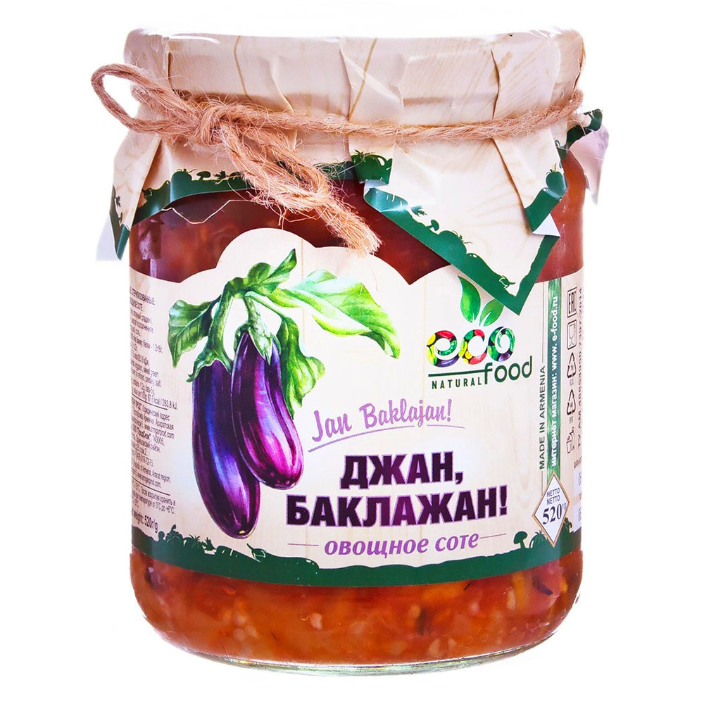 

Джан, Баклажан! Овощное соте Ecofood, 520г