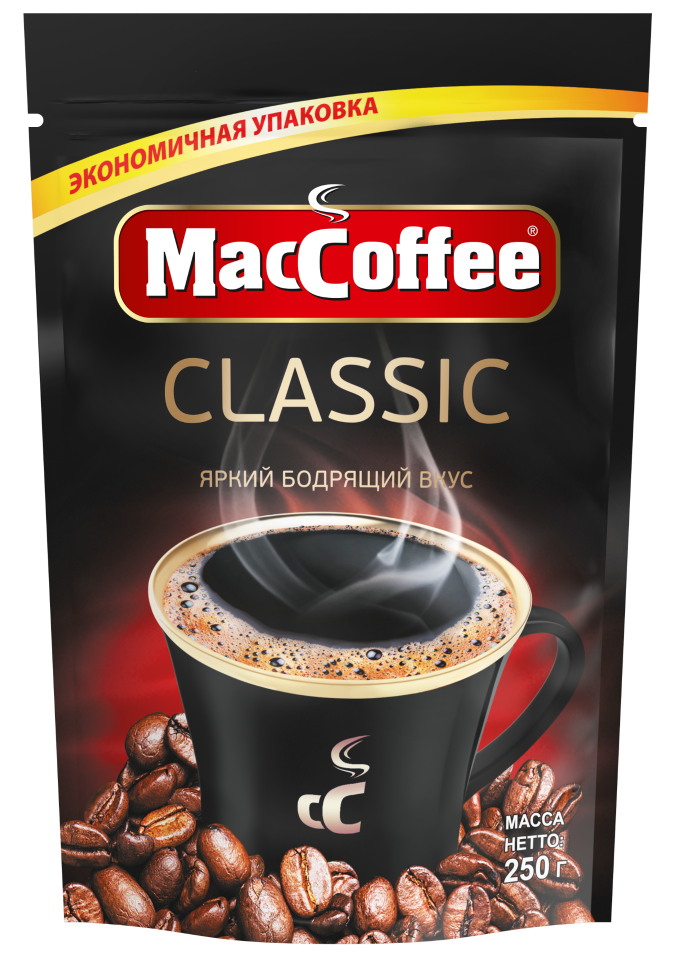 

Кофе растворимый MacCoffee Classic гранулированный 250 г