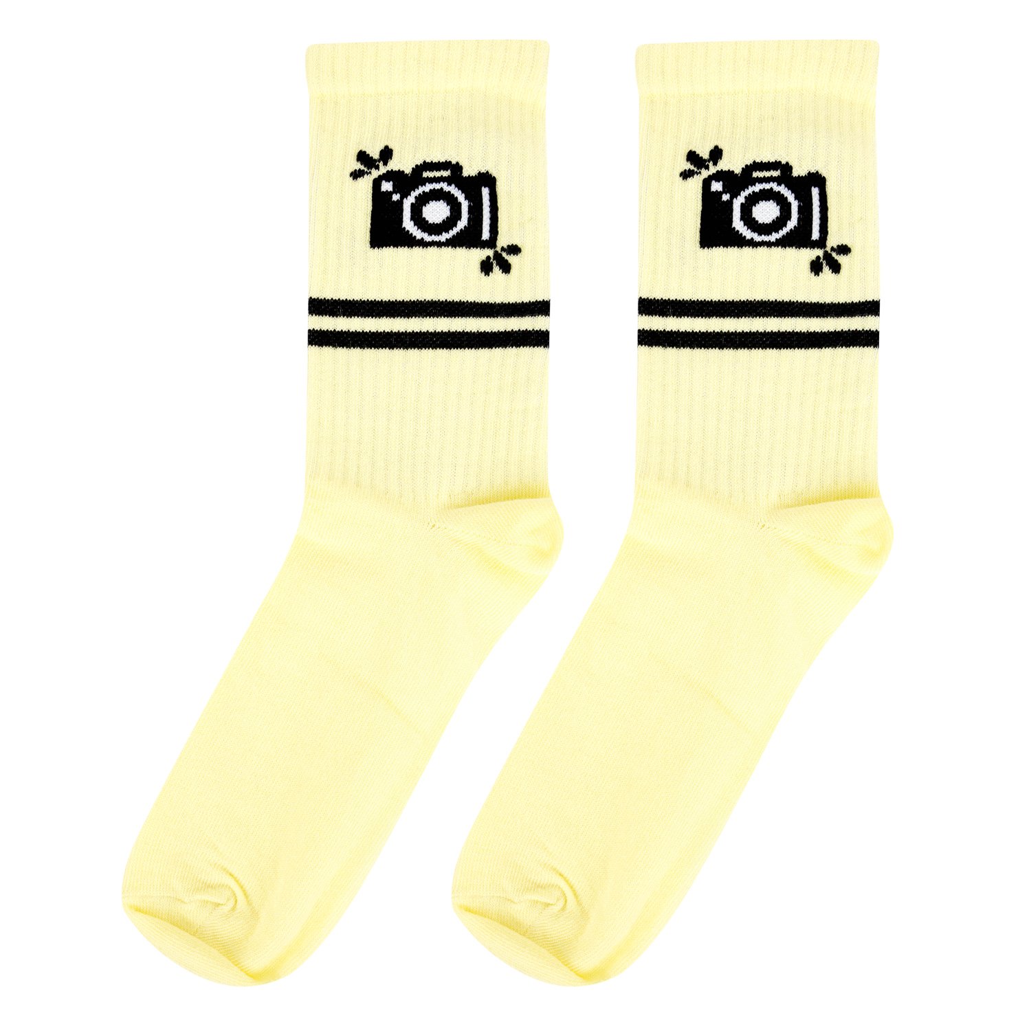 

Носки женские Kawaii Factory Фотоаппарат желтые 35-39, Фотоаппарат