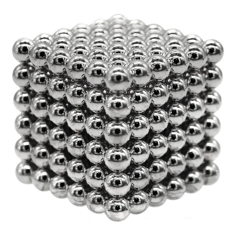 Купить Конструктор из неодимовых магнитов куб стальной, 216 шариков, 5 мм Magnetic Cube, Конструктор из неодимовых магнитов Magnetic Cube Куб стальной, 5 мм,