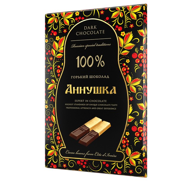 

"Аннушка" Шоколад порционный горький 100% какао, 100г