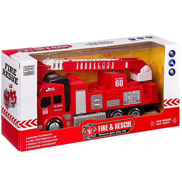

Пожарная игрушечная машинка Shenzhen toys Б87754, Красный