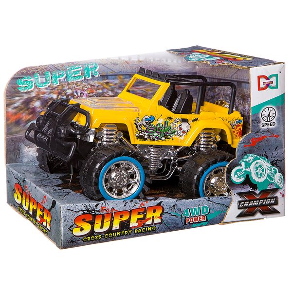 

Инерционный джип 4wd Shenzhen toys В87731, Желтый