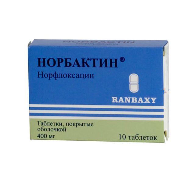 Норбактин тб 400 мг N10, Ranbaxy, Индия  - купить