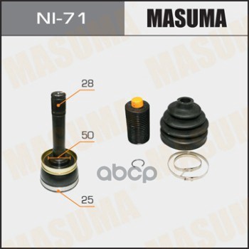 

ШРУС 25x50x28 (1/6) MASUMA NI-71