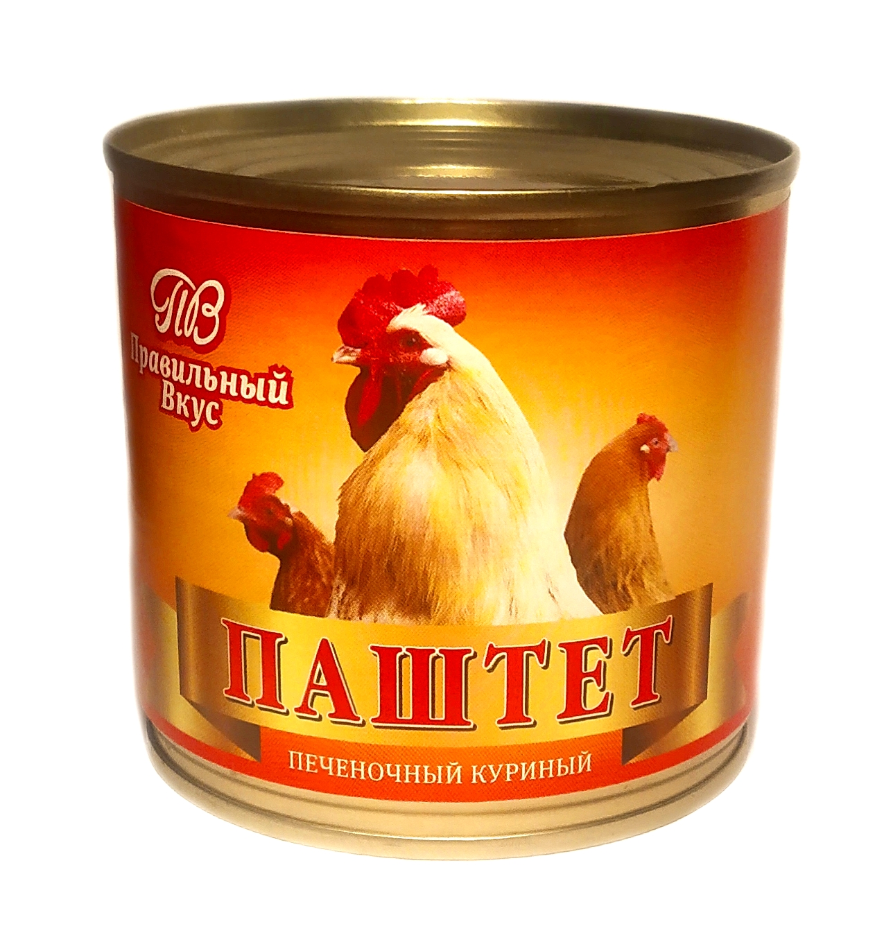 

Паштет печнночный куриный " Правильный вкус " 240 гр., 100761