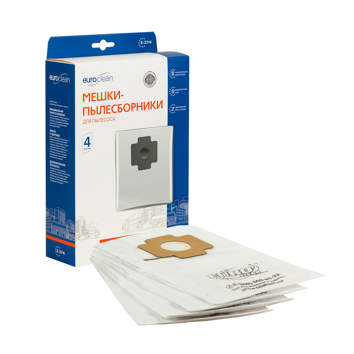 

Пылесборник EUROCLEAN E-37/4, E-37/4