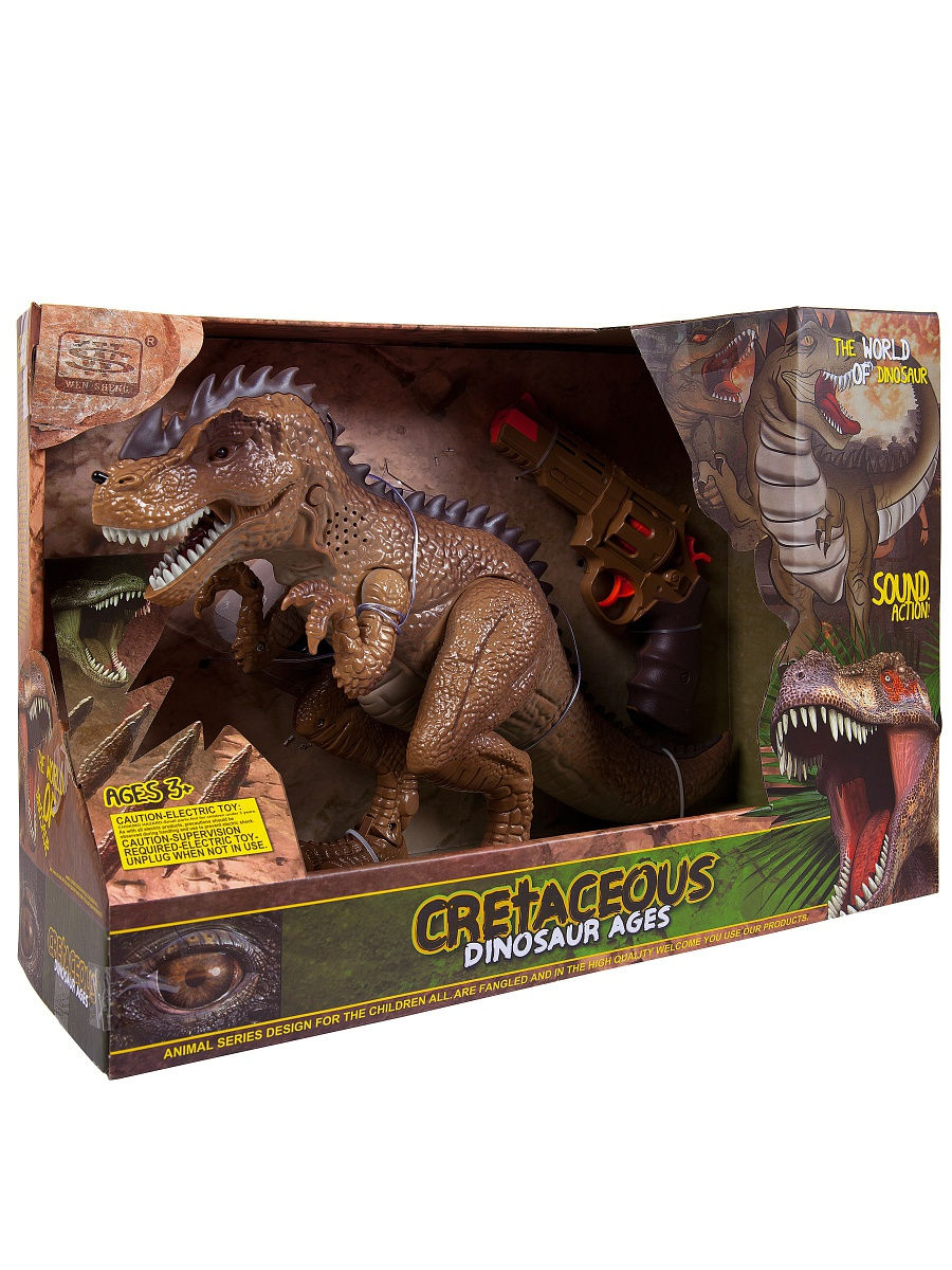 Динозавр в комплекте с пистолетом Junfa toys Охота на динозавра на ИК-управлении динозавр в комплекте с пистолетом junfa toys охота на динозавра на ик управлении