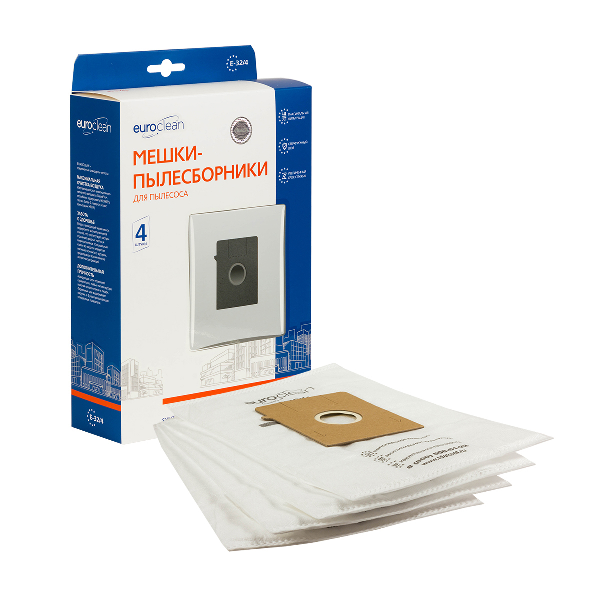 

Пылесборник EUROCLEAN E-32/4, E-32/4
