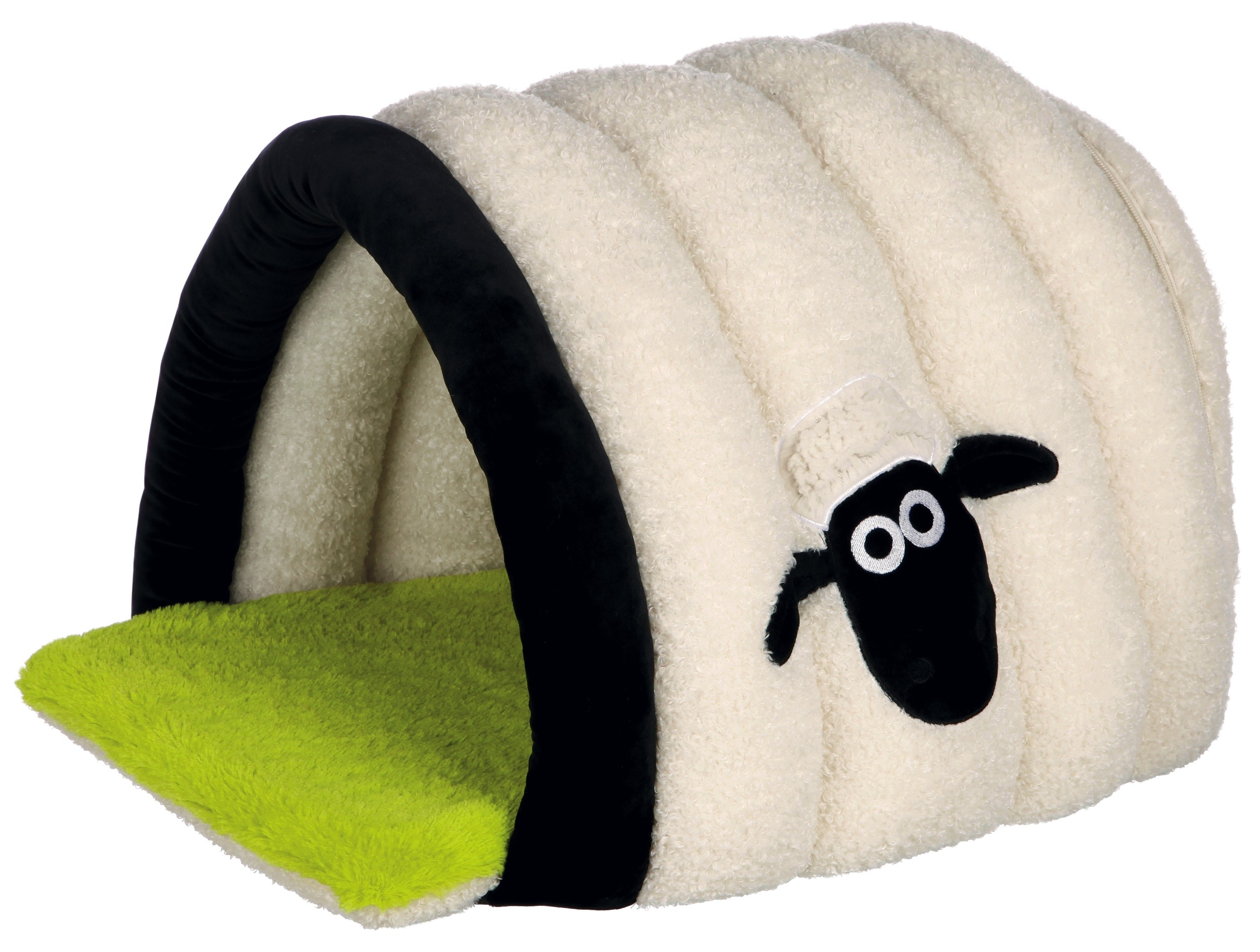 

Домик для кошек и собак TRIXIE Shaun the Sheep, белый, черный, зеленый, 50x45x35см, Shaun the Sheep