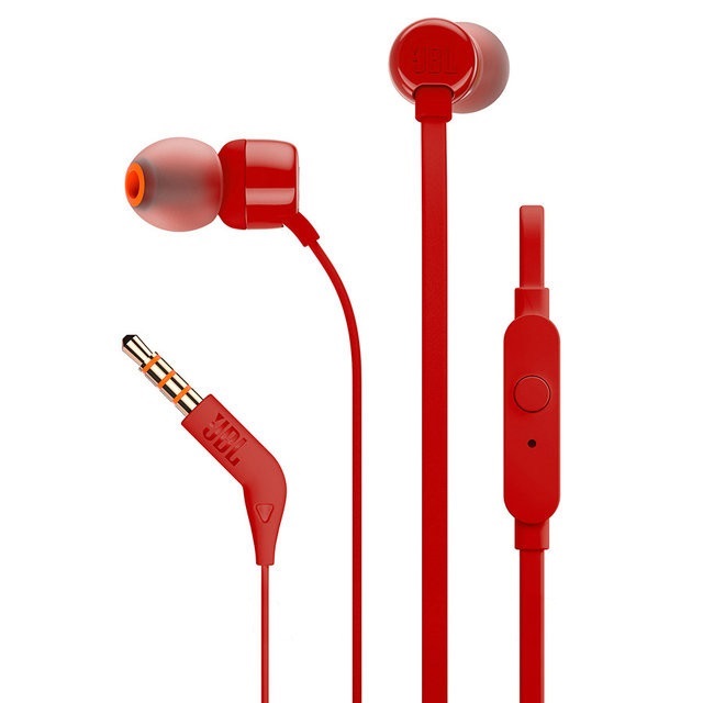 фото Наушники jbl t110 red